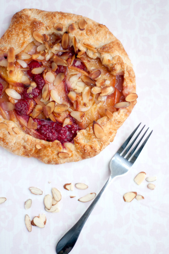 Peach Raspberry Galette Recipe – Food Photography by Michelle Smith
