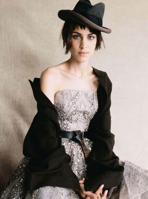 Patrick Demarchelier Photographs Alexa Chung in Couture for British Vogue