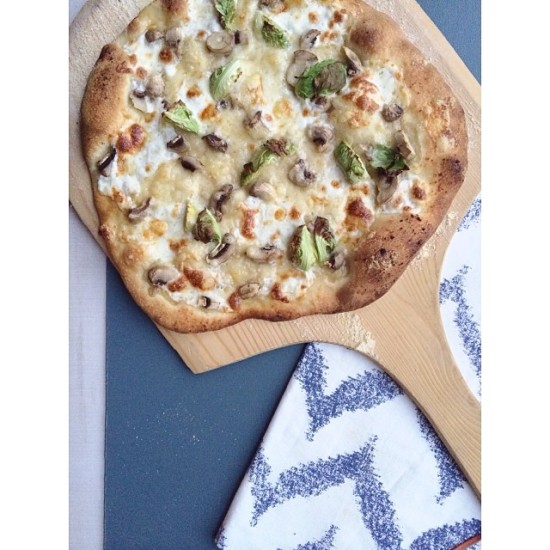 Fontina and Brussels Sprouts Pizza Recipe