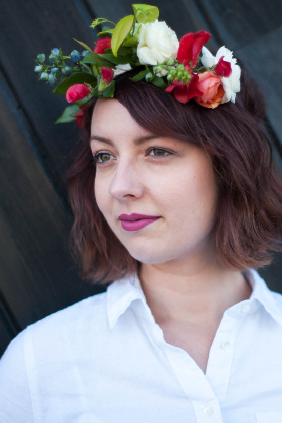 How To Make A Flower Crown Workshop at Gather Goods Co in Raleigh, North Carolina